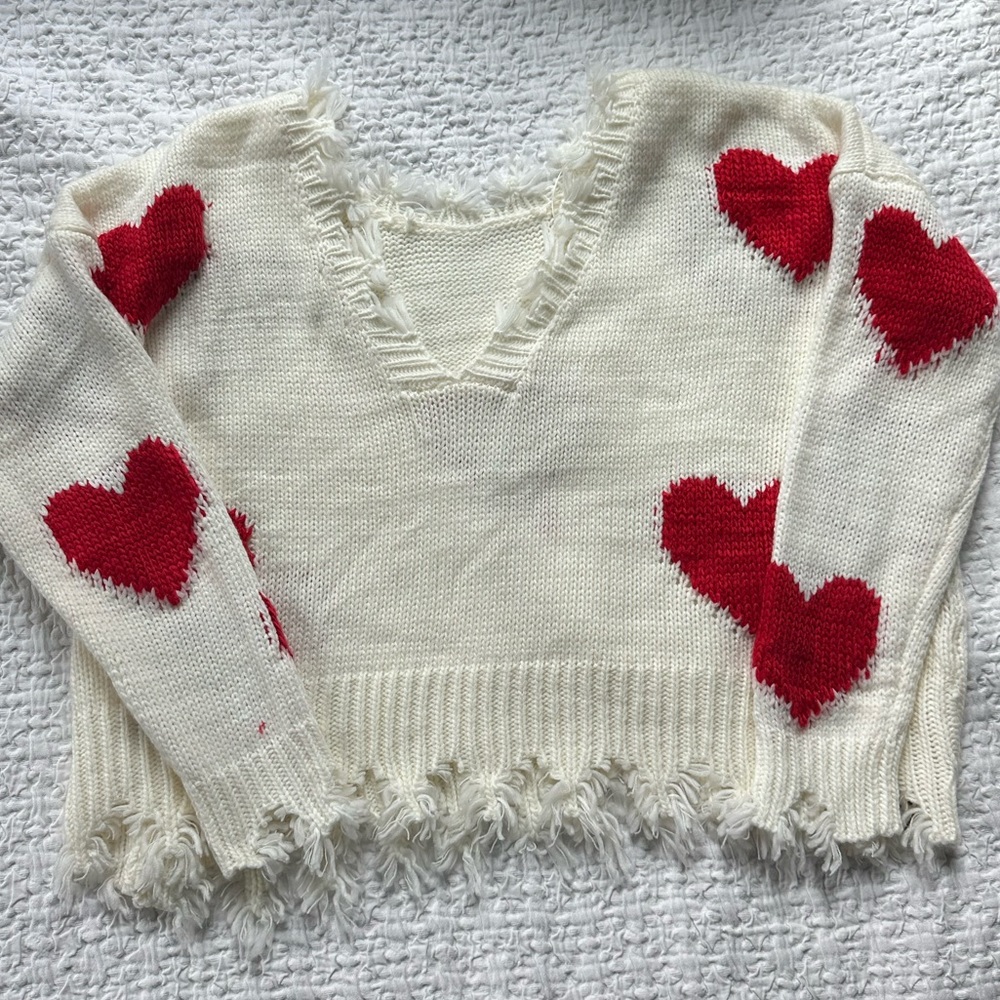 Miracle Knit Heart Sweater
